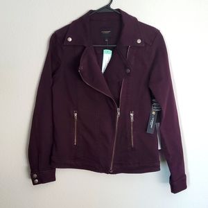Liverpool Small Denim Jacket- Purple